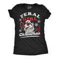 Feral Girl Christmas Women's T Shirt
