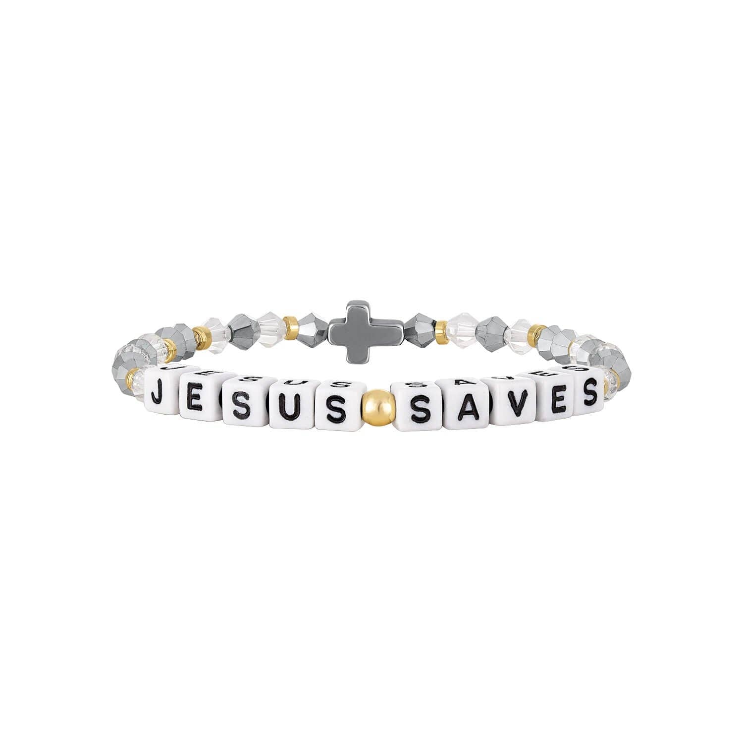 Jesus Saves Bead Bracelet