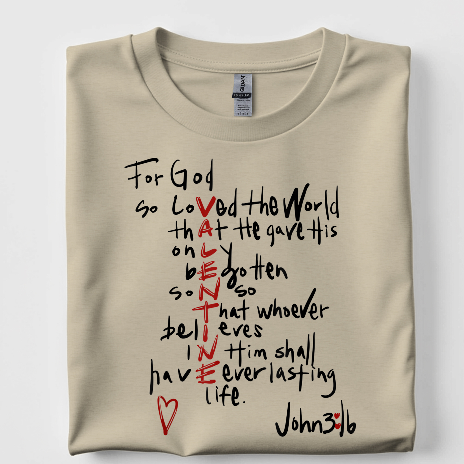 John 3:16 Valentine Tshirt