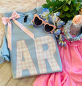 Ar Pink Gingham State Sweatshirt/Tee
