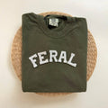 Feral Comfort Colors Short Sleeve Shirt, Funny Shirts Women