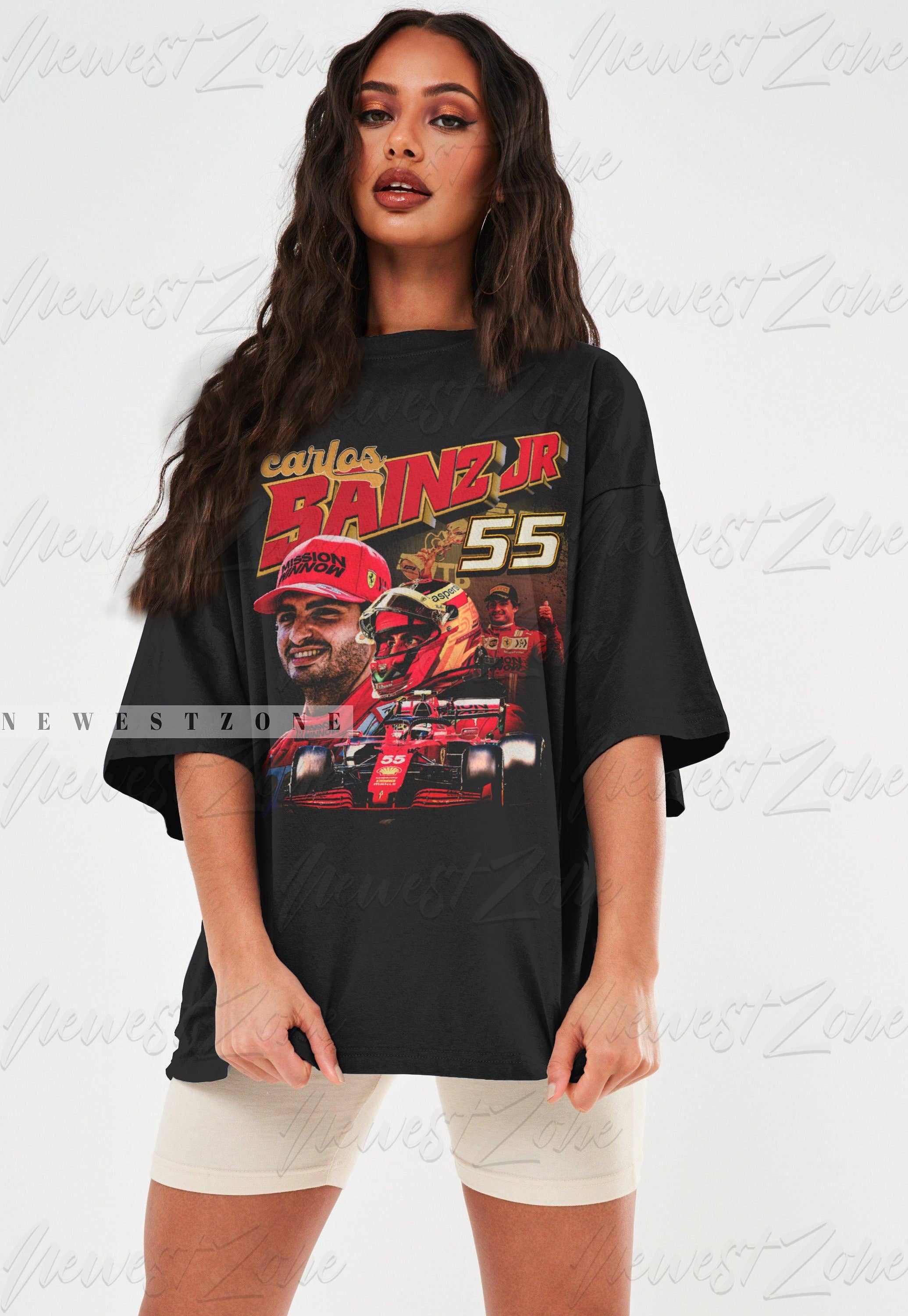 Carlos Sainz Vintage 90's Racing Tee – Formula Fans Gift