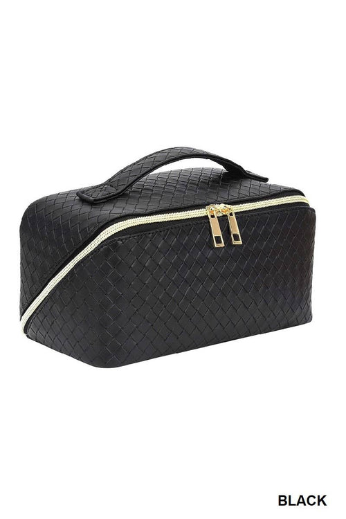 , 1016 Vegan Leather Cosmetic Travel Bag SI-26420