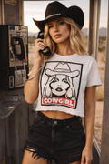 Cowgirl Regular Cropped T Shirt
