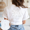He Is Risen Cross Bible Verse Easter T-Shirt