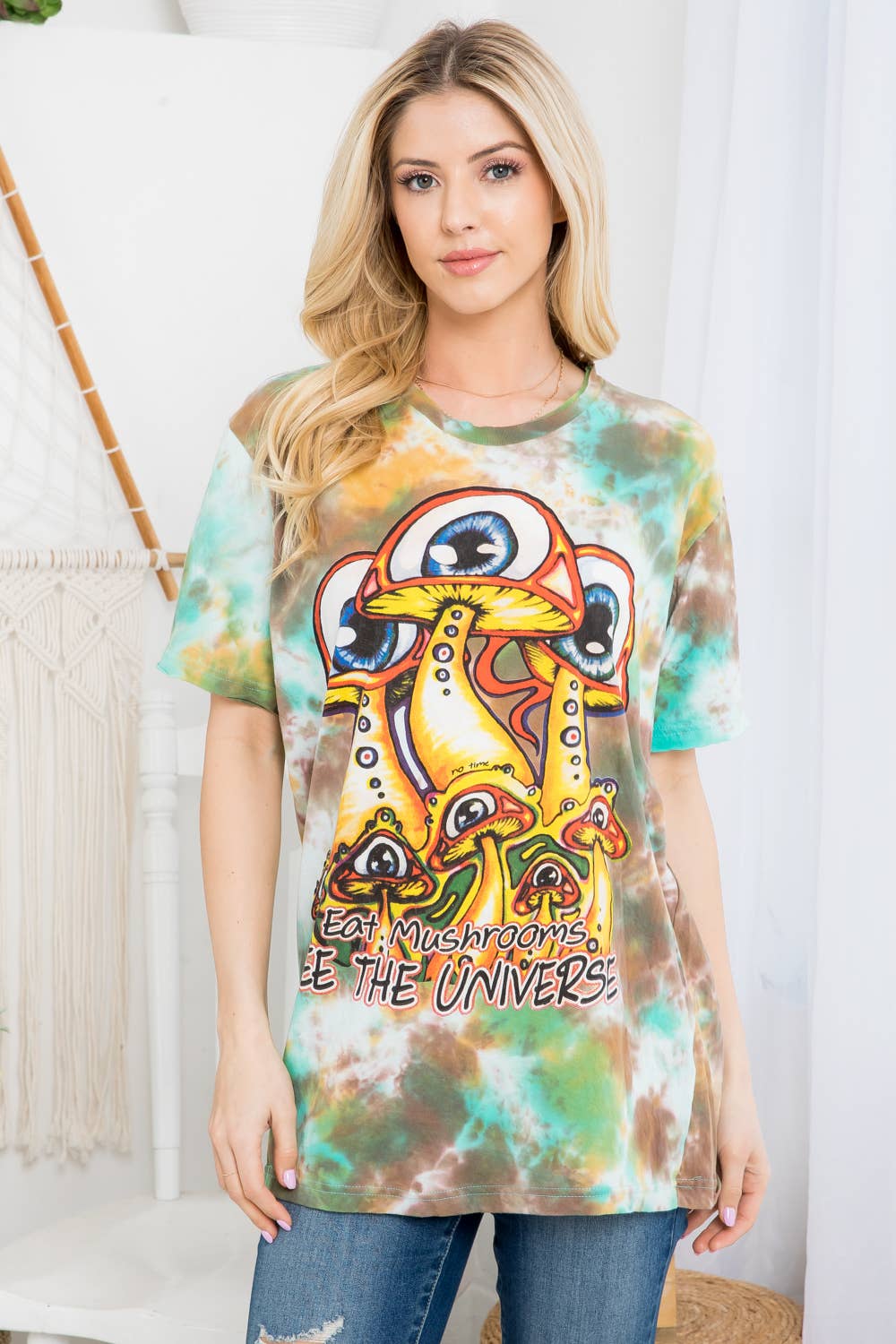 Mushroom Tie-Dye Top (TH-1619)Pk