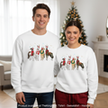 Western Christmas Horse Sweatshirt - Cowgirl Crewneck