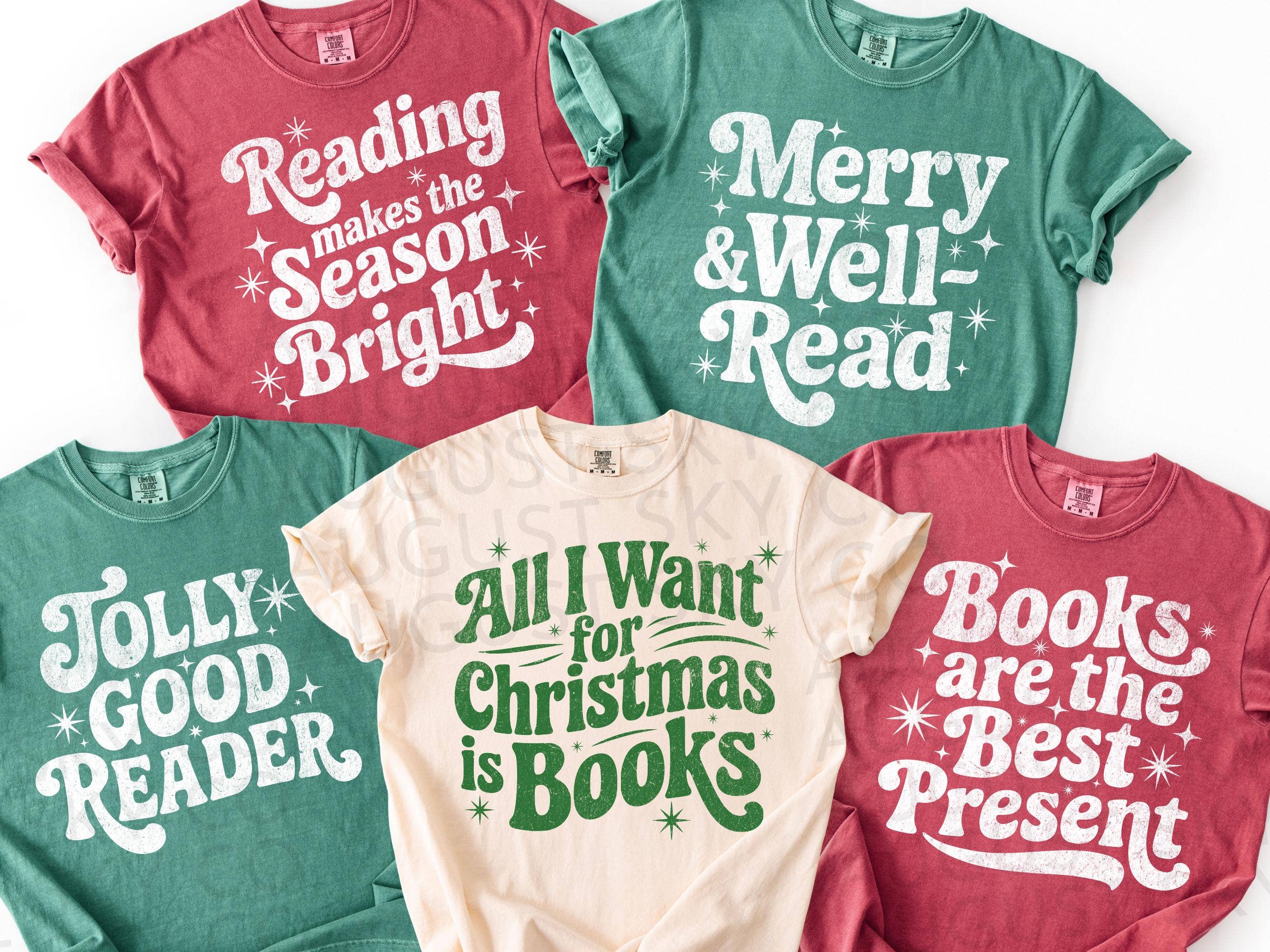 Vintage Book Club Christmas Shirt Bundle