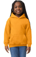 Custom Designed - Hoodie Sweatshirt (Gold) Youth, Gildan, Heavy Blend 50/50 Fleece