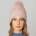 Furry Beanie with Pom-Pom