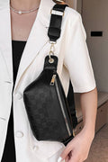 `.SI-27479 Vegan Leather Checkered Crossbody Sling Bag