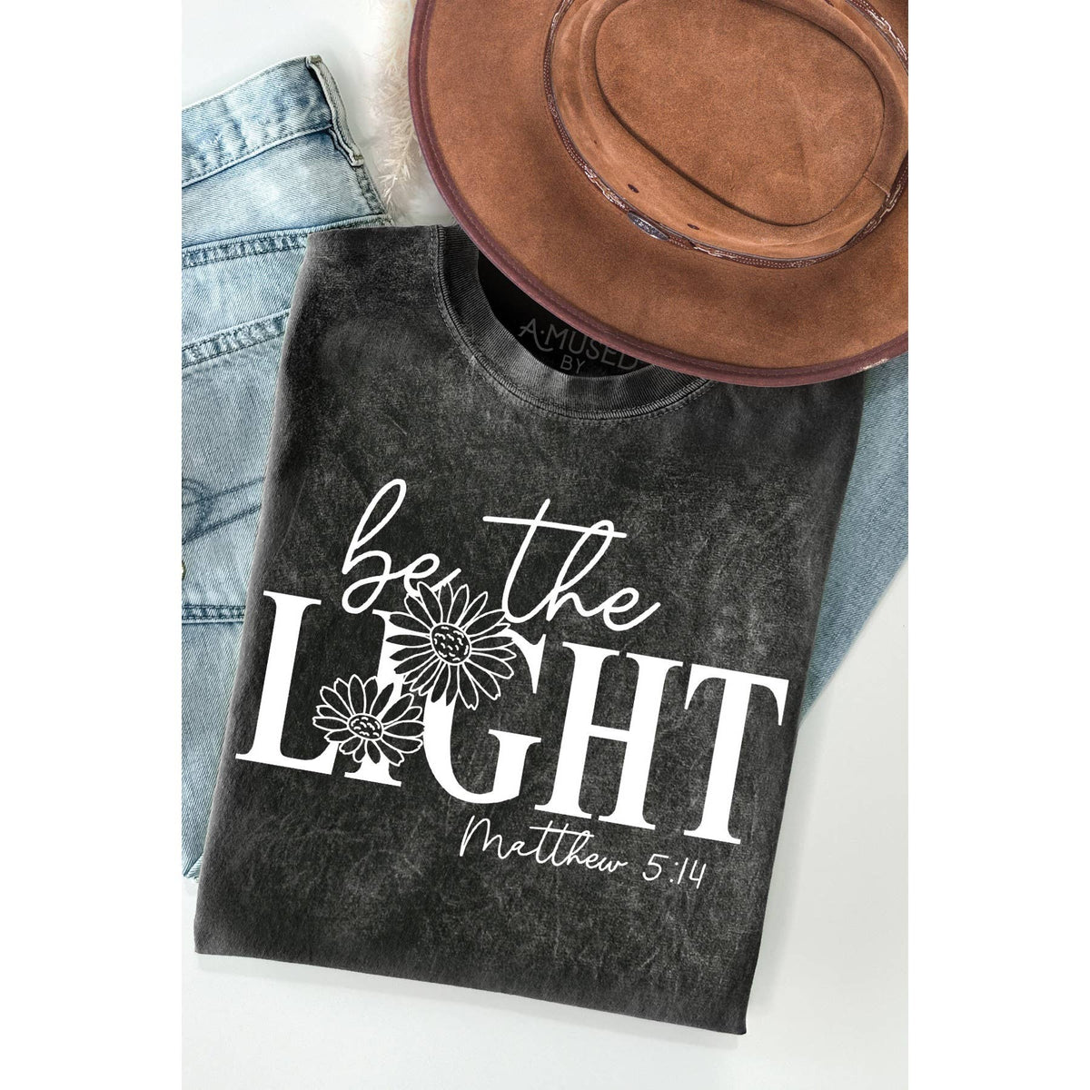 Be the Light - Mineral Wash T Unisex