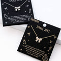 Gold Dipped Ribbon Bow Pave Cz Necklaces