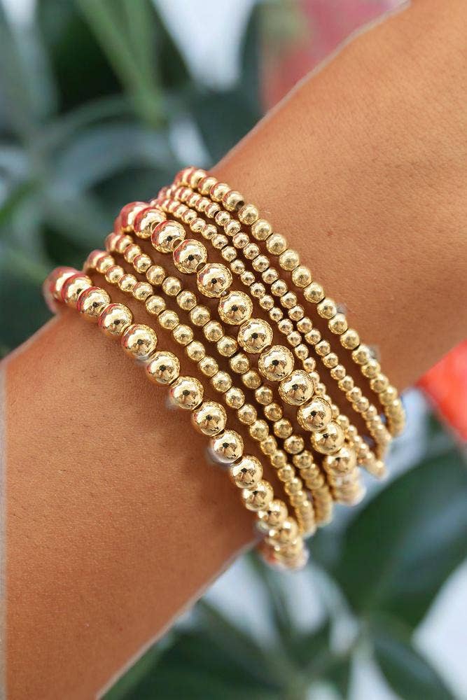 Minimalist Plated Beaded Luxury Bracelet Set Gifts