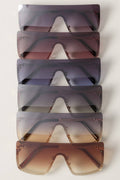 Women's Chain Rimless Frame Sunglasses