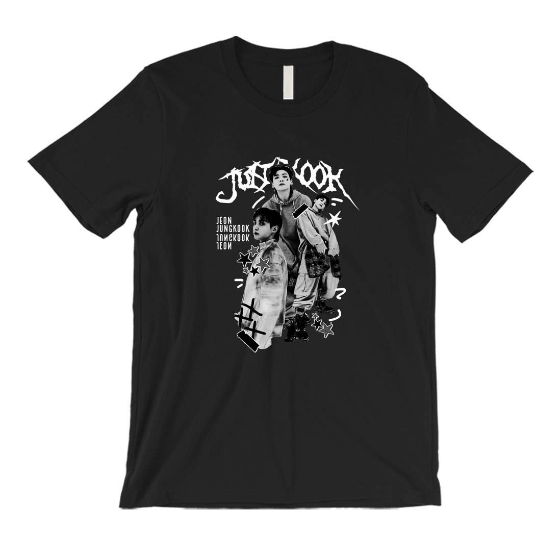 Jungkook Retro Photo Tee – Unisex K-Pop Shirt, Stylish Fit