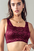Romantic Lace Longline Bralette Top