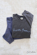 River Bum Cropped Thermal Vintage Pullover