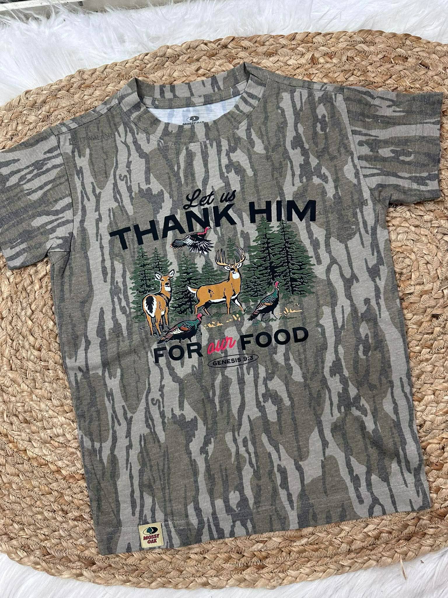 Let Us Thank Him For Our Food Graphic Dtf