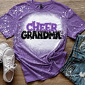 Cheer Grandma Bleached Shirt – Family Support, Cheer Gift