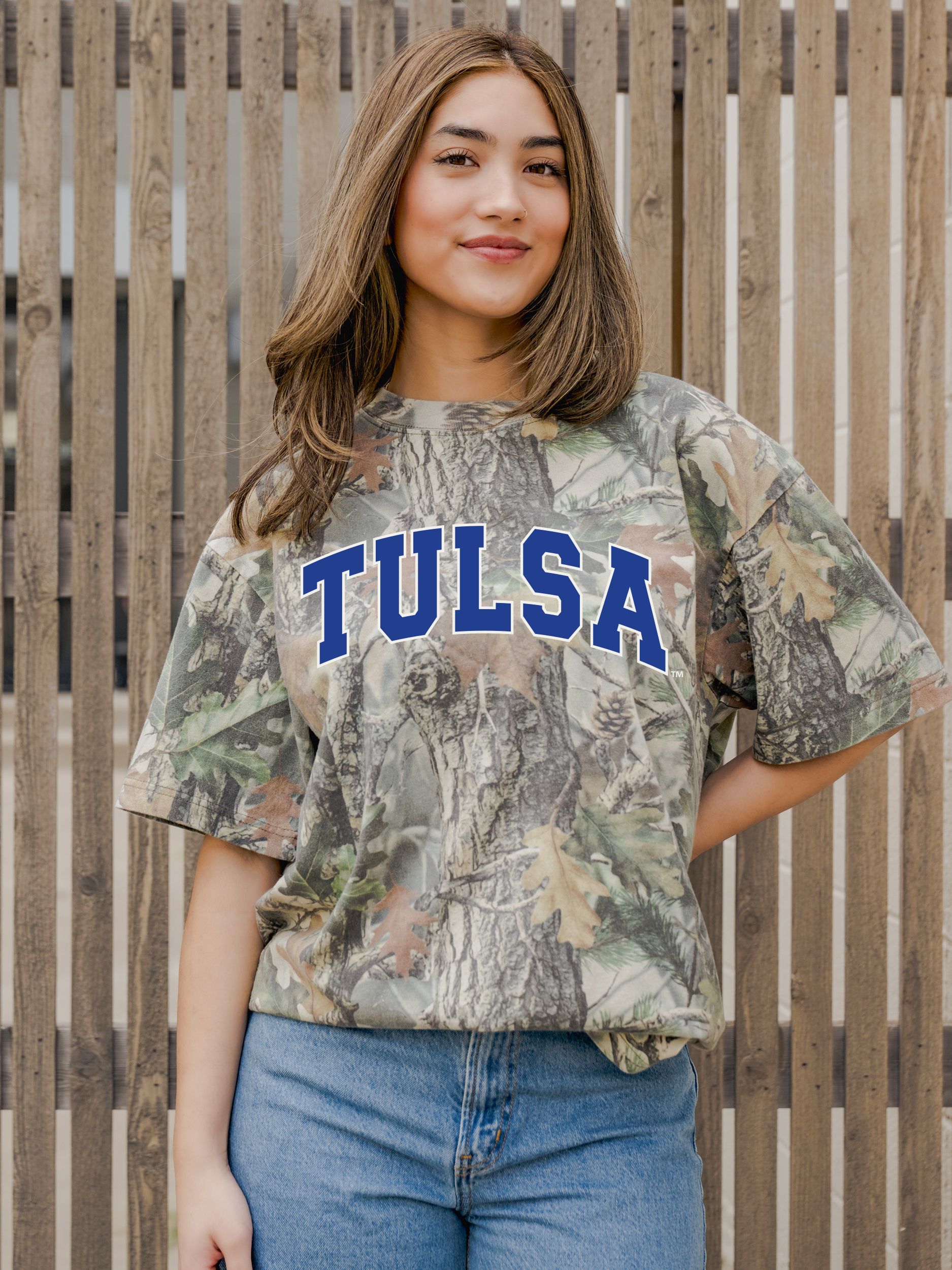 University of Tulsa Tu Hurricane Filled Gault Camo Tee