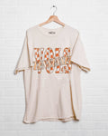 Tennessee Vols Twisted Check Off White Thrifted Tee
