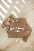 Small Town USA Mineral Washed Long Sleeve Graphic