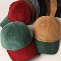 Corduroy Two-Tone Adjustable Baseball Cap