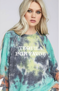 302824 - 730 Tequila Por Favor Fall Tie Dye Ls Sweatshirt