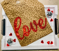 Valentines Day Love Leopard Short Sleeve