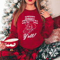 Howdy Y'all Santa Christmas Crewneck Sweatshirt | Hoodie C1