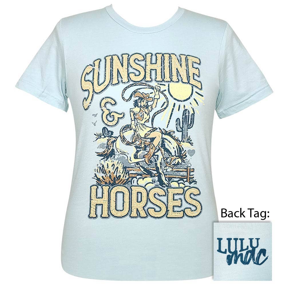Lulu Mac 96-Sunshine Horse Ss-Heather Ice Blue