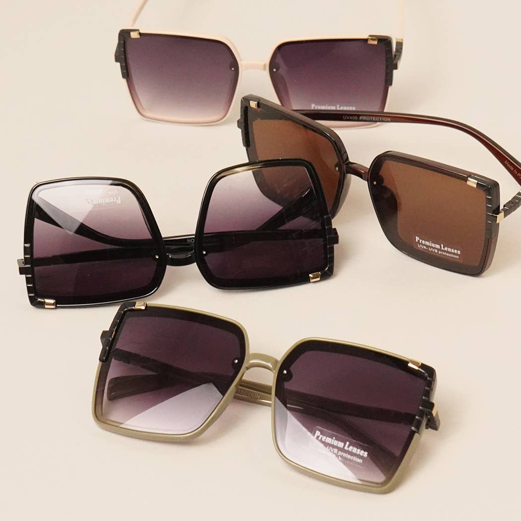 Modern Unique Square Sunglasses