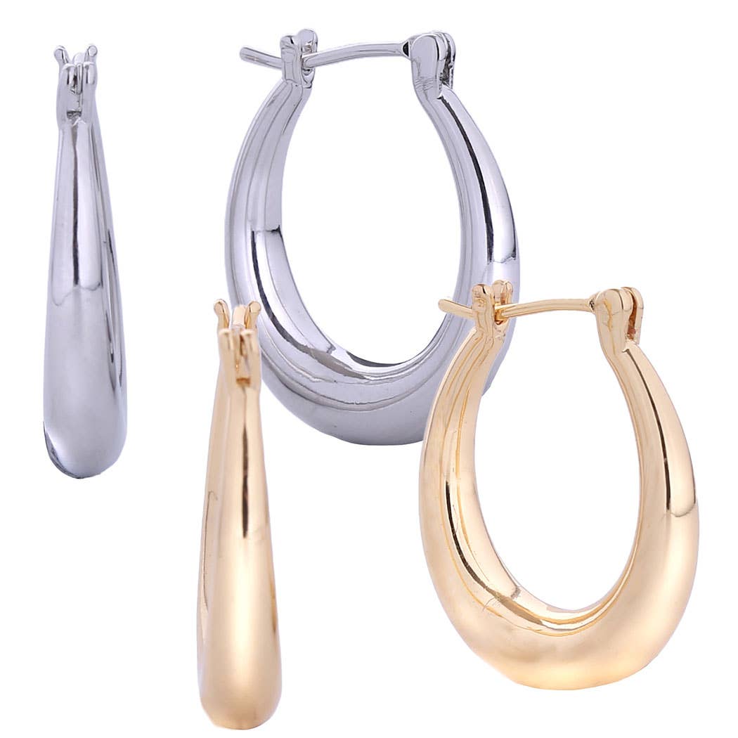 14k Gold Dipped Everyday Hoop Earrings
