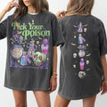 Comfort Colors Pick Poison Sides Princess Halloween Villains Cartoon Spooky Season Retro Halloween