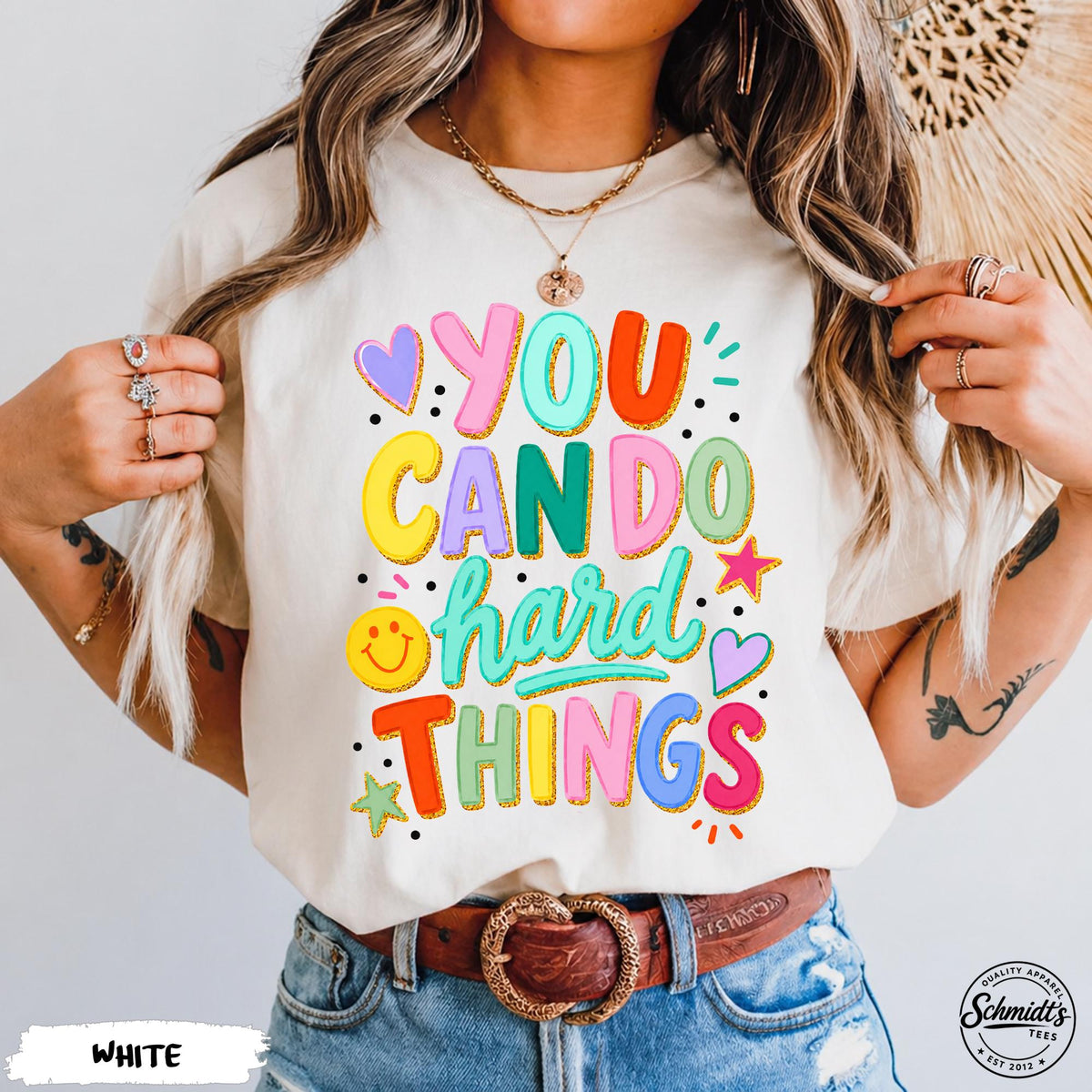 Teacher Encouragemen Hard Things Tee School Counselor Positive Mental Health Teacher Tee