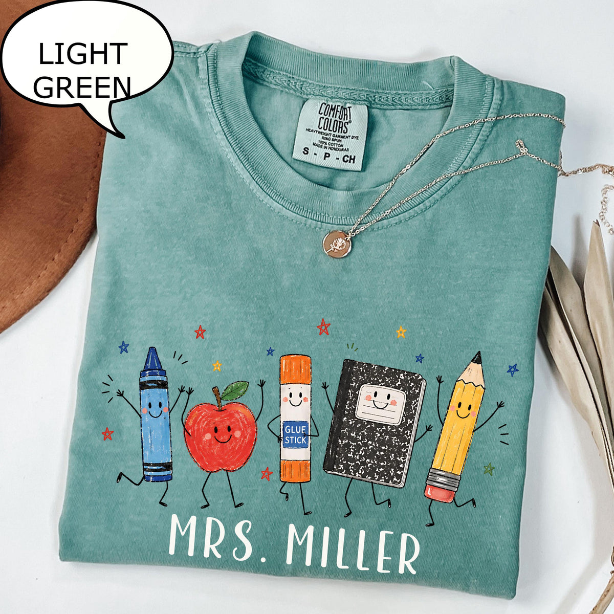 Comfort Colors Custom Teacher Name Back School Personalized Teacher