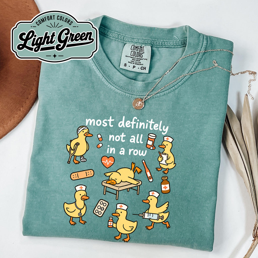 Nurse Ducks Row Comfort Colors Nursing Tee Nurse Life Chaos Team Appreciation Rn Lpn Nurse