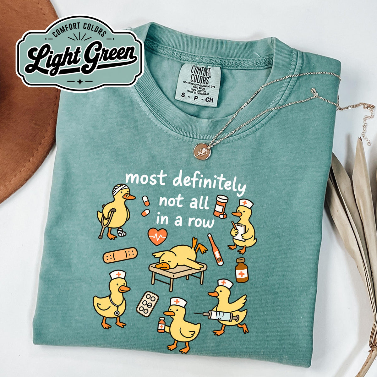 Nurse Ducks Row Comfort Colors Nursing Tee Nurse Life Chaos Team Appreciation Rn Lpn Nurse