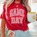 Comfort Colors Game Day Football Red Black Football Preppy Football Football Mom Football