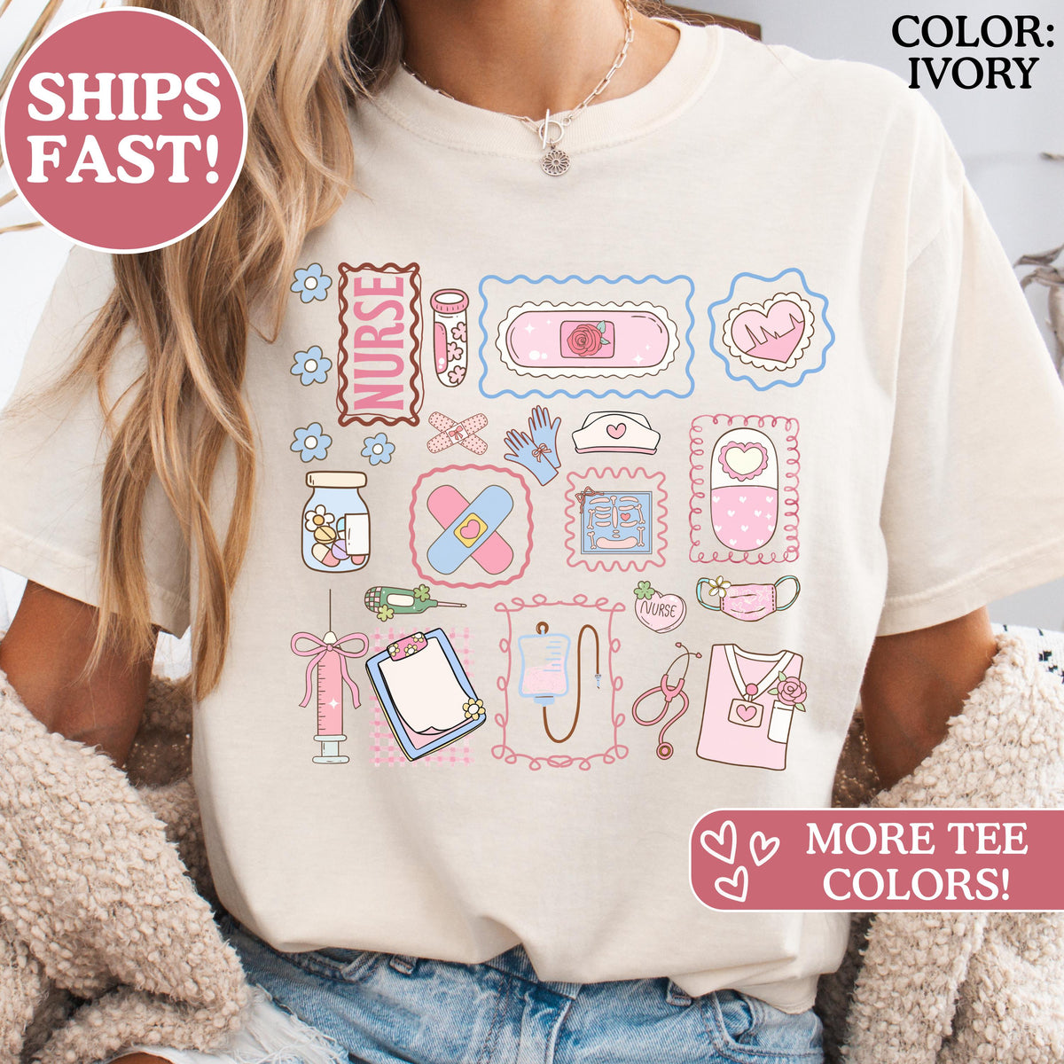 Comfort Colors Nurse Nurse Nurse Nurse Graduation Tees Nursing School Nurse