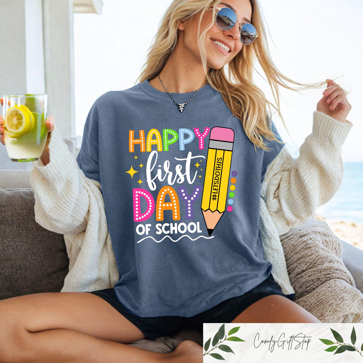 Happy First Day School Teacher Squad First Day School Back School Teacher