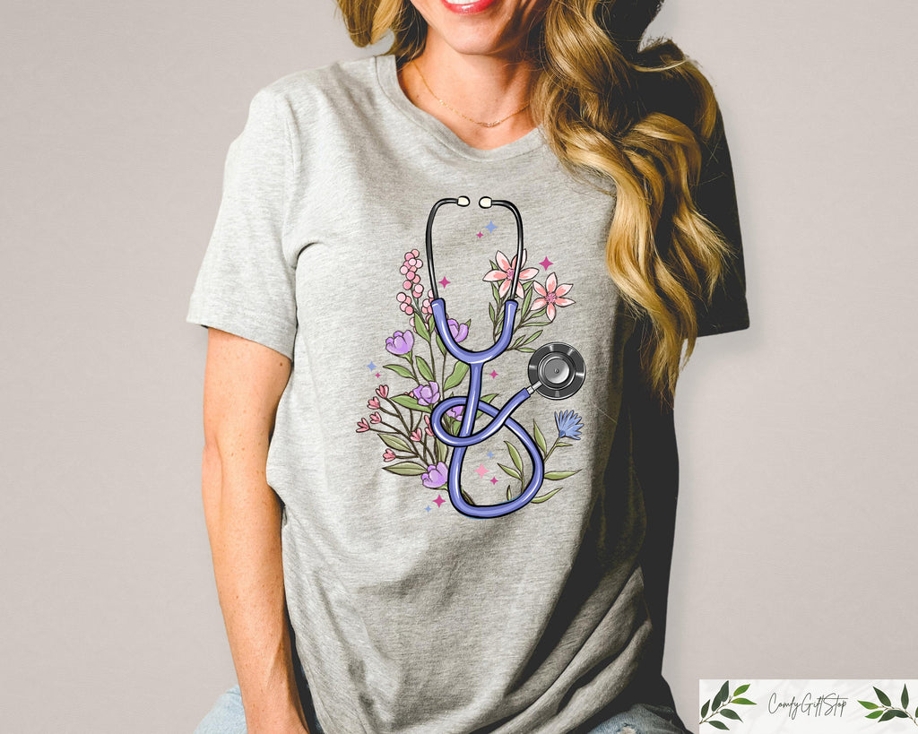 Comfort Retro Floral Stethoscope Nurse Doctor Floral Nurse Nursing Nurse Nurse