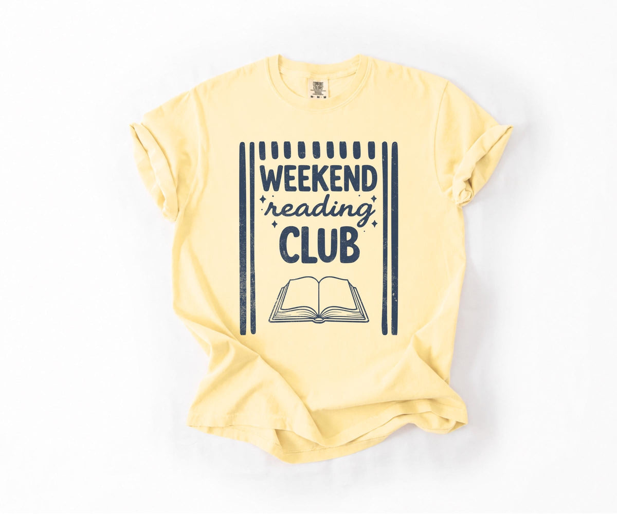 Book Lover Weekend Reading Club Tee Bookish Summer Reader