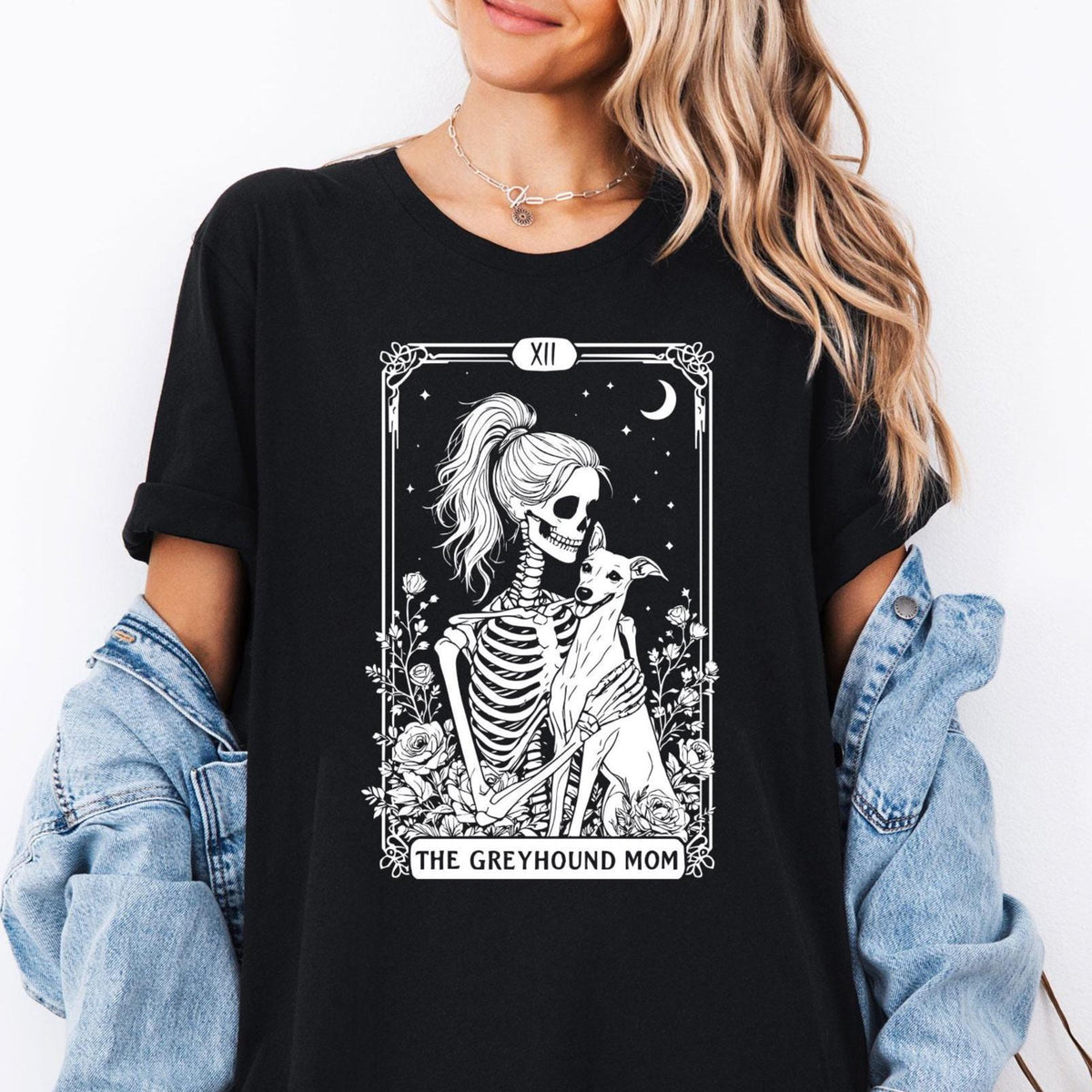Greyhound Mom Tarot Card Greyhound Lover Halloween Greyhound Gif Whippet Dog Mom Halloween Sighthound