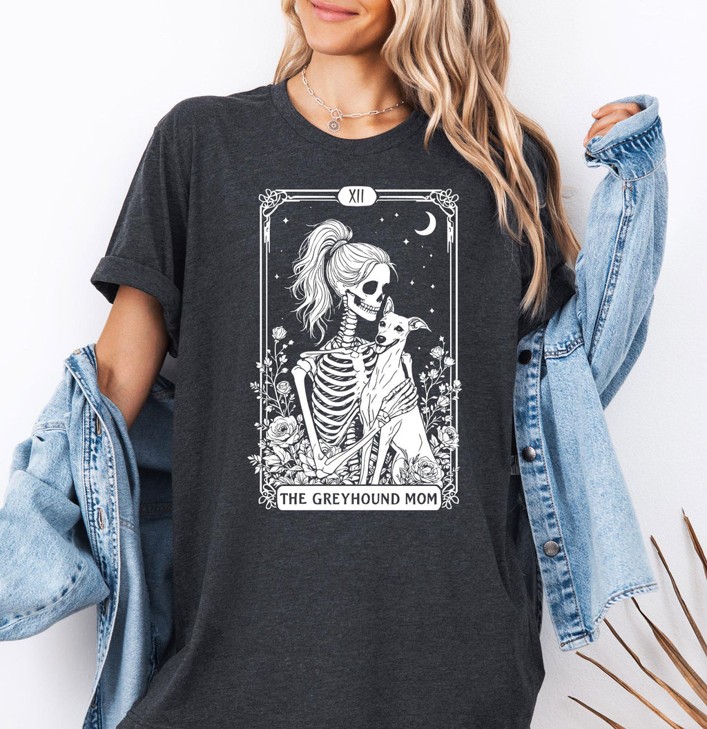 Greyhound Mom Tarot Card Greyhound Lover Halloween Greyhound Gif Whippet Dog Mom Halloween Sighthound