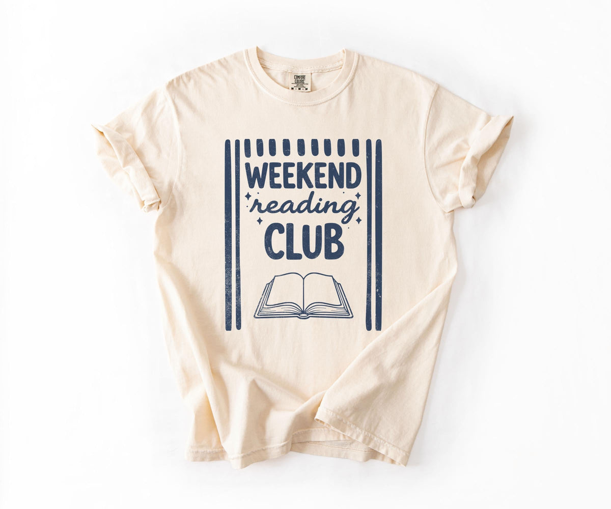 Book Lover Weekend Reading Club Tee Bookish Summer Reader