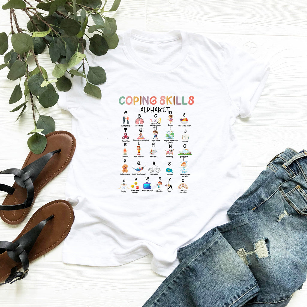 Coping Skills Alphabe Mental Health School Counselor Psychologis School Social Worker Social Worker