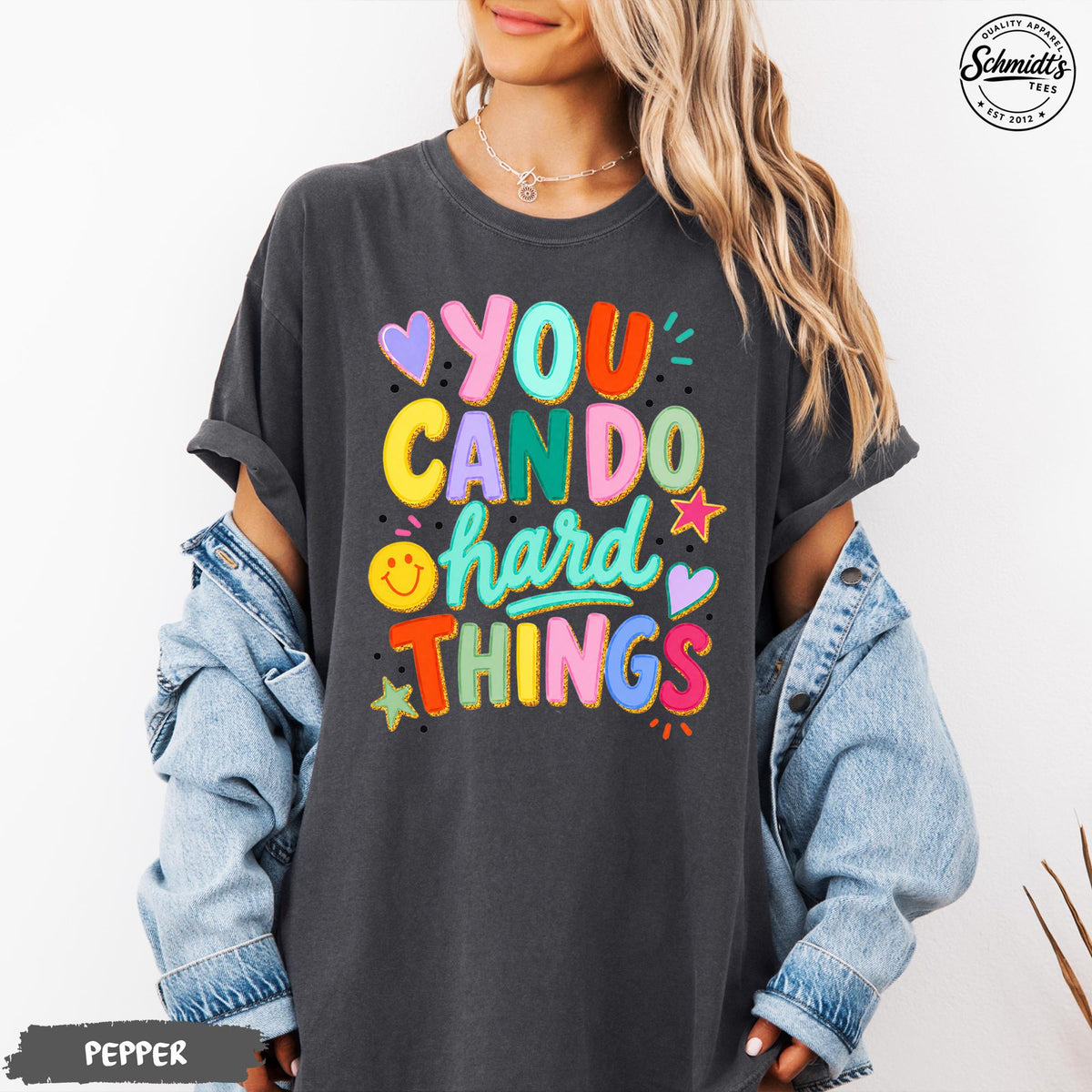 Teacher Encouragemen Hard Things Tee School Counselor Positive Mental Health Teacher Tee