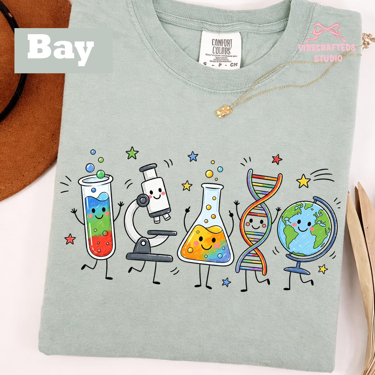 Science Supplies Comfort Colors Science Teacher Stem Biology Chemistry Tee Back School Teacher